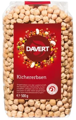 DAVERT Hülsenfrüchte|Hülsenfrüchte^- Kichererbsen, 500g