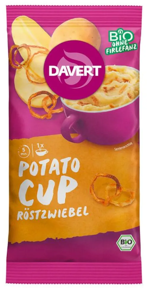 DAVERT Fertiggerichte|Fertiggerichte^- Potato-Cup Röstzwiebel, 54g