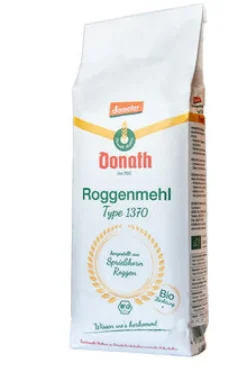 Donath-Mühle GmbH & Co. KG Mehle^Donath - Roggenmehl 1370, demeter 1000g