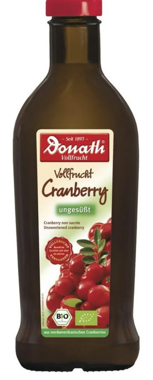 HÜBNER Fruchtsäfte^Donath - Vollfrucht Cranberry ungesüßt 500ml