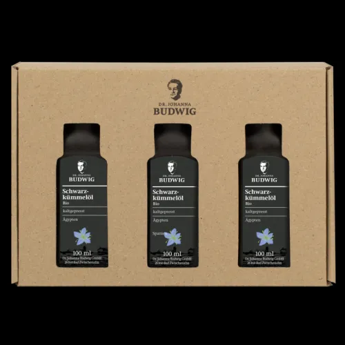 Dr. Johanna Budwig GmbH & Co. KG Fette & Öle^Dr. Johanna Budwig - Schwarzkümmelöl bio, 3x100ml