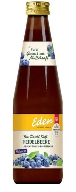 EDEN Fruchtsäfte|Glutenfreie Lebensmittel^- Heidelbeersaft bio 330ml