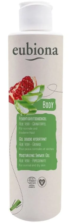 Eubiona Hautpflege|Duschgel^- Feuchtigkeitsduschgel Aloe Vera-Granatapfel, 200ml