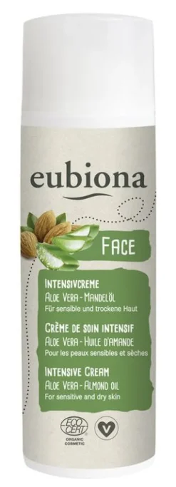 Eubiona Gesichtspflege|Naturkosmetik^- Intensivcreme Aloe Vera-Mandelöl, 50ml