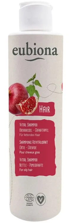 Eubiona Haarpflege^- Vital-Shampoo Brennnessel-Granatapfel 200ml