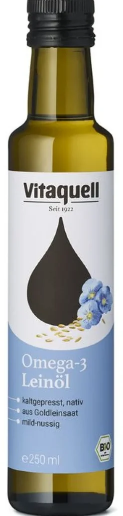 Fauser Vitaquellwerk KG (GmbH & Co.) Fette & Öle|Glutenfreie Lebensmittel^Fauser-Vitaquell - Leinöl Goldleinsaat bio 250ml