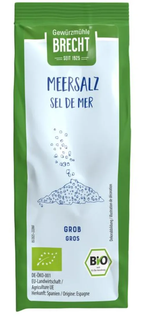Gewürzmühle Brecht GmbH Gewürze Und Kräuter^Gewürzmühle Brecht - Meersalz grob bio - NFB, 125g