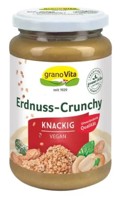 Grano Vita Nussmuse|Glutenfreie Lebensmittel^GranoVita - Erdnusscreme Crunchy vegan 350g