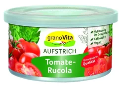 Grano Vita Vegetarischer Fleischersatz|Pikante Brotaufstriche^GranoVita - vegetarische Pastete Tomate Rucola 125g