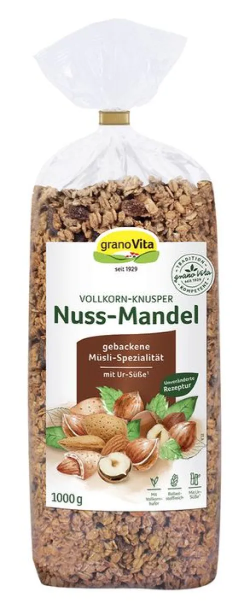 Grano Vita Breie & Müsli^GranoVita - Vollkorn-Knusper Nuss-Mandel, 1000g