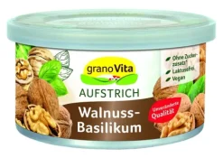 Grano Vita Pikante Brotaufstriche|Glutenfreie Lebensmittel^GranoVita - Walnuss-Basilikum 125g