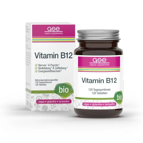Gse-Vertrieb GmbH Vitamine Und Mineralien^GSE - Vitamin B12 Compact (Bio), 120 Tabl. à 280 mg, 34g