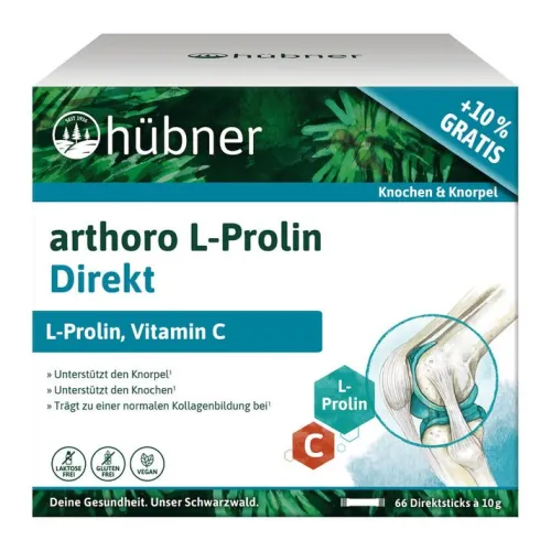 HÜBNER Knorpel Und Knochen^Hübner - arthoro L-Prolin Direkt Sondergröße, 66 Sticks
