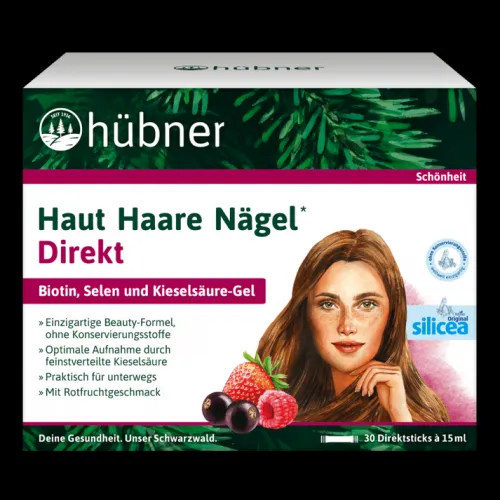 HÜBNER Haare, Haut Und Nägel^Hübner - Haut Haare Nägel Direkt Rotfrucht, 30 Direktsticks à 15ml
