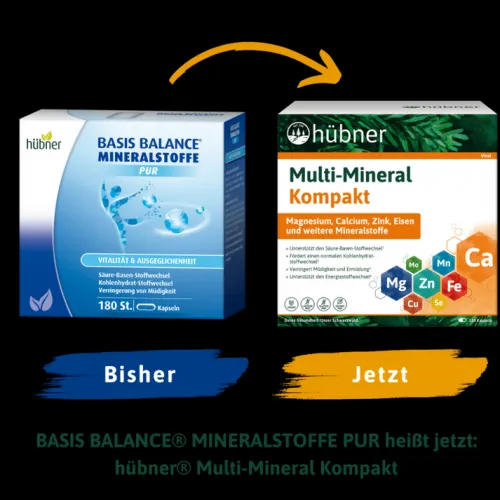 HÜBNER Vitamine Und Mineralien|Eisen^Hübner - Multi-Mineral Kompakt, 168g