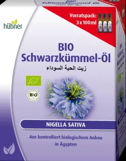 HÜBNER Pflegeöle^Hübner - Schwarzkümmelöl bio 3 x 100ml