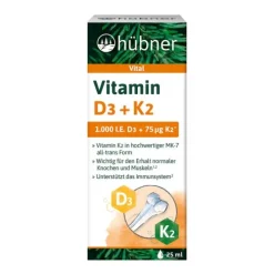 HÜBNER Vitamine Und Mineralien^Hübner - Vitamin D3 + K2 Tropfen, 25ml