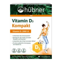 HÜBNER Vitamine Und Mineralien^Hübner - Vitamin D3 Kompakt, 30 Kapseln