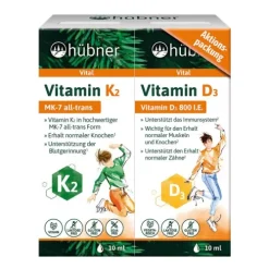 HÜBNER Vitamine Und Mineralien^Hübner - Vitamin D3 und K2 Kombipackung, 20ml