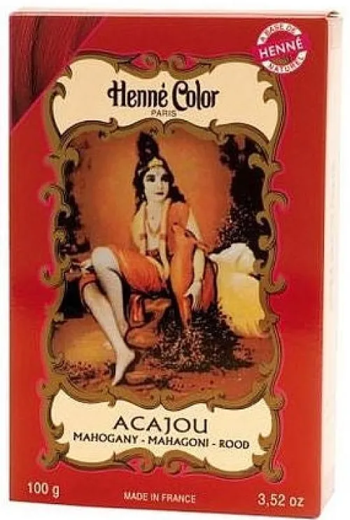 NJD Cosmetics S.A.S Naturkosmetik^Henné Color Paris - Henna Pulver Mahagoni, 100g