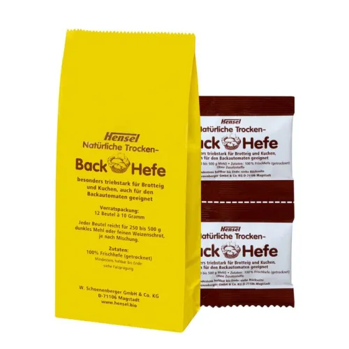 SCHOENENBERGER Glutenfreie Lebensmittel^Hensel® - Natürliche Trocken-Back-Hefe, 120g