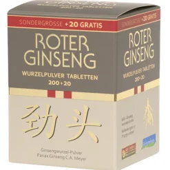 KGV - Korea Ginseng Vertriebs GmbH Pflanzen Und Kräuter^KGV - Roter Ginseng Tabletten Sondergröße 200 + 20 Stk.