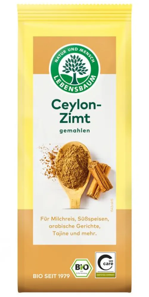 Lebensbaum (Ulrich Walter GmbH) Gewürze Und Kräuter|Glutenfreie Lebensmittel^Lebensbaum - Ceylon-Zimt, gemahlen, 50g