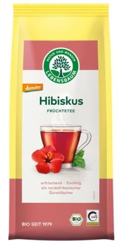 Lebensbaum (Ulrich Walter GmbH) Früchtetee|Glutenfreie Lebensmittel^Lebensbaum - Hibiskustee bio, 50g