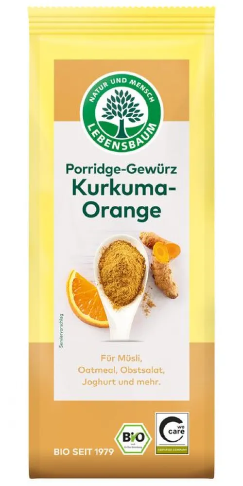 Lebensbaum (Ulrich Walter GmbH) Gewürze Und Kräuter^Lebensbaum- Kurkuma-Orange Porridge-Gewürz, 50g