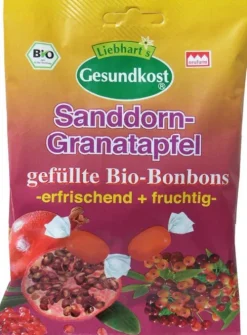 Liebhart's Gesundkost GmbH & Co. KG Bonbons^Liebharts - Bio-Bonbon Granatapfel-Sanddorn 100g
