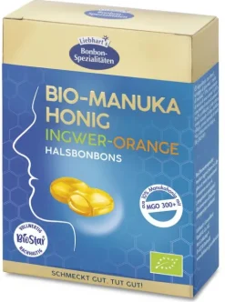 Liebhart's Gesundkost GmbH & Co. KG Bonbons^Liebhart´s Gesundkost - Bio Manuka Honig Ingwer Orange, 100g