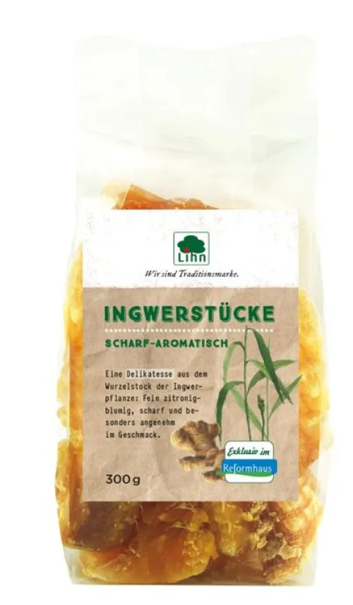 Lorenz & Lihn Bonbons^Lihn - Ingwerstücke scharf 300g