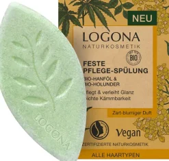 LOGONA Haarpflege^- Feste Spülung Hanf & Holunder, 60g