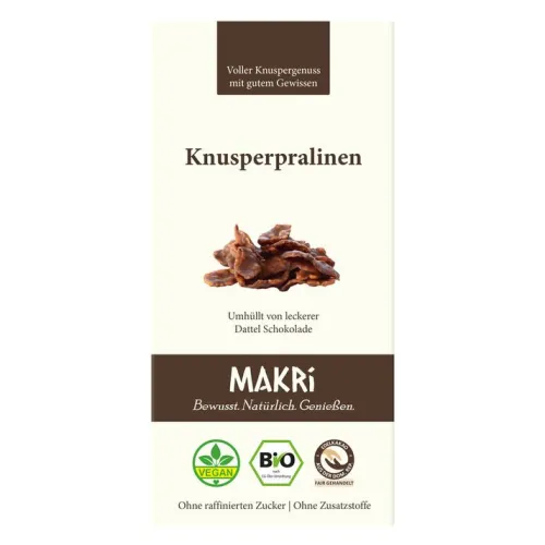Makri Schokolade^- Bio Knusperpralinen, 80g