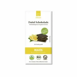 Makri Schokolade^- Dattel Schokolade - Zitrone 57%, 85g