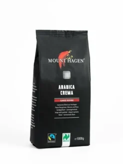 Mount Hagen Kaffee|Kaffee^- Bio FT Arabica Crema ganze Bohne 1kg