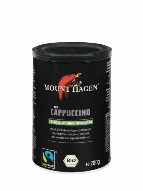 Mount Hagen Kaffee|Kaffee^- Bio FT Cappuccino Dose, 200g