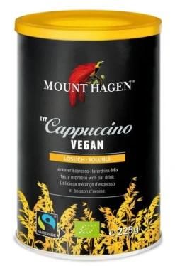 Mount Hagen Kaffee|Kaffee^-  Bio FT Cappuccino Vegan Dose, 200g