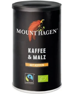 Mount Hagen Kaffee|Kaffee^- Bio Kaffee und Malz, 100g