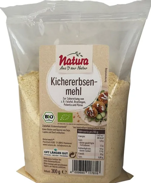 Natura-Werk Gebr. Hiller GmbH & Co. KG Mehle^Natura - Bio Kichererbsenmehl 300g