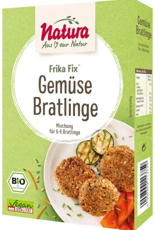 Natura-Werk Gebr. Hiller GmbH & Co. KG Vegetarischer Fleischersatz^Natura - Frika Fix Gemüse-Bratlinge bio 150g