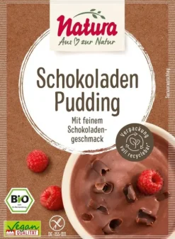 Natura-Werk Gebr. Hiller GmbH & Co. KG Backzutaten|Glutenfreie Lebensmittel^Natura - Schokoladen Pudding bio , 3 Beutel á 50g