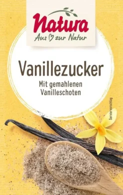 Natura-Werk Gebr. Hiller GmbH & Co. KG Backzutaten|Glutenfreie Lebensmittel^Natura - Vanille-Zucker 5x8g