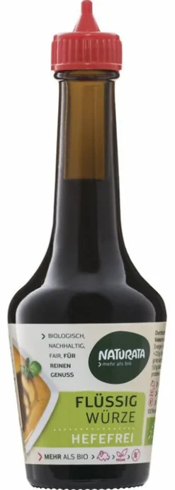 NATURATA Gewürze Und Kräuter|Glutenfreie Lebensmittel^- Flüssigwürze hefefrei, 90ml