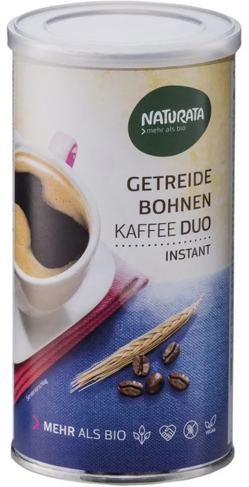Natura-Werk Gebr. Hiller GmbH & Co. KG Kaffee|Kaffee^Naturata - Getreide-Bohnenkaffee Duo, instant 100g