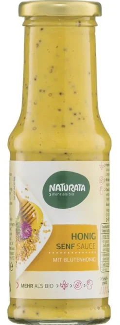 NATURATA Saucen Und Dressing|Glutenfreie Lebensmittel^- Honig Senf Sauce, 210ml