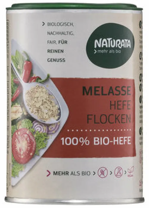 NATURATA Gewürze Und Kräuter|Glutenfreie Lebensmittel^- Melasse Hefeflocken, 100% Bio-Hefe 100g