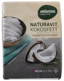 NATURATA Fette & Öle|Glutenfreie Lebensmittel^- Naturavit-Kokos, 100 % Kokosfett, 250g