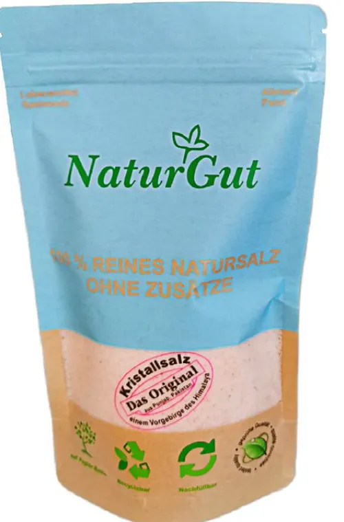 NaturGut Gewürze Und Kräuter|Glutenfreie Lebensmittel^- Kristallsalz gemahlen 500g