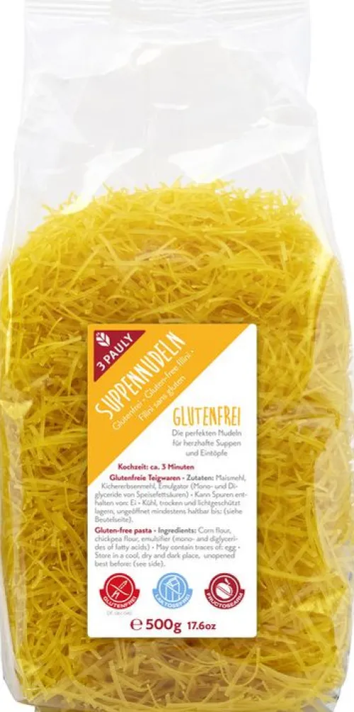 3PAULY Nudeln|Nudeln^3-Pauly - Suppennudeln 500g